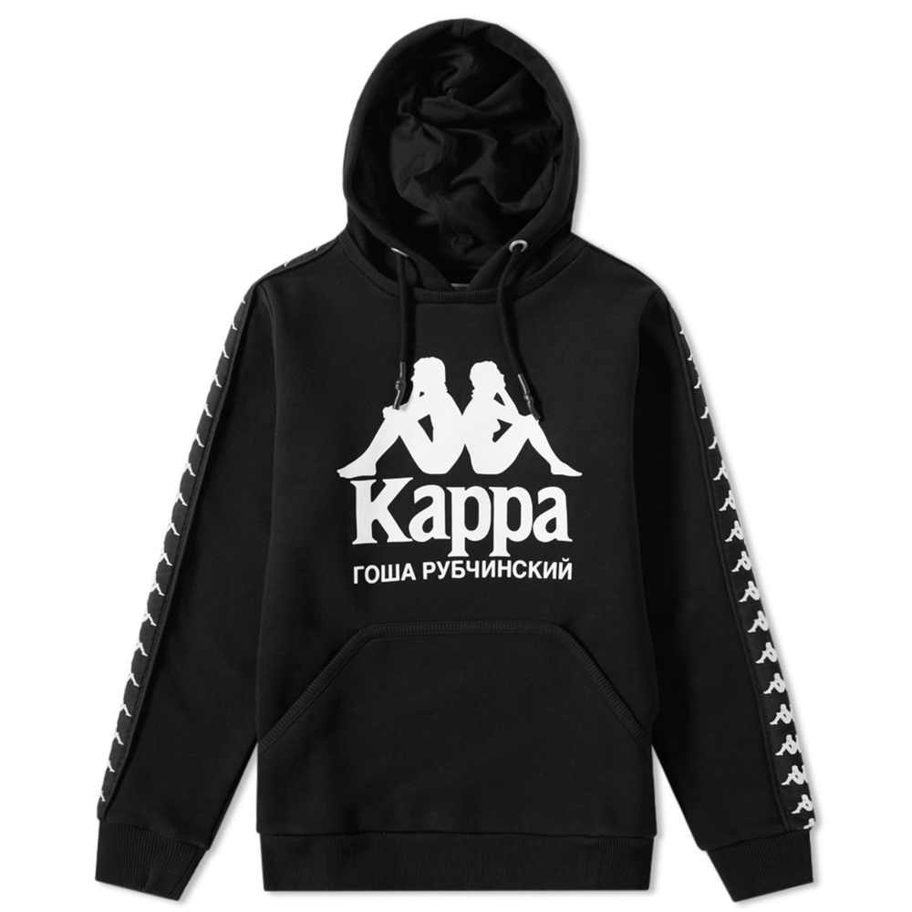 Kappa x Gosha Rubchinskiy Black Hoodie / Men Small